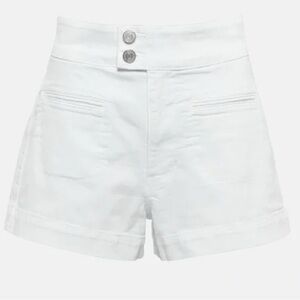 Womens Frame Le Hardy Highrise Denim Shorts.